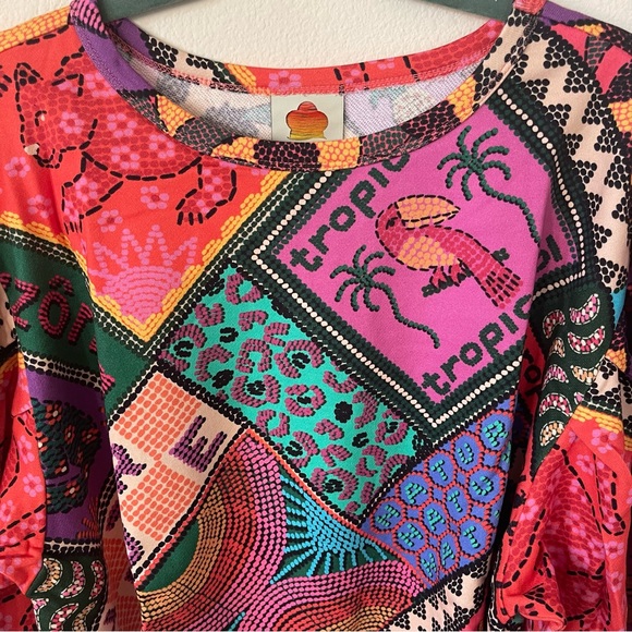 NWT FARM Rio Dotted Patch Scarf Sweatshirt Size M - Picture 7 of 15